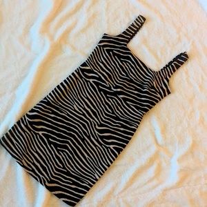 Zebra Print Mini Dress